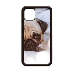 Bulldog Pet Animal Lonely Imagem para iPhone 12 Pro Max Capa para Apple Mini Mobile Case