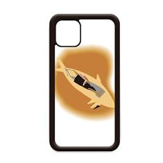 Capa de peixe abstrato animal para iPhone 12 Pro Max para Apple Mini Mobile Case Shell