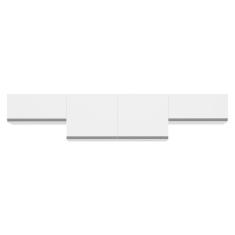 Kit 3 Armários De Cozinha Aéreos 4 Portas Veneza Multimóveis Mp2151 Branco/preto Branco/preto