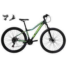Bicicleta Aro 29 Feminina Alfameq Pandora 21v Câmbios Shimano Freio a Disco Suspensão Dianteira-Feminino