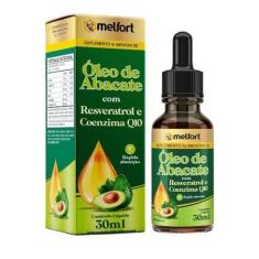 Óleo De Abacate Com Resveratrol E Coenzima Q10 30Ml - Melfort Nutrição