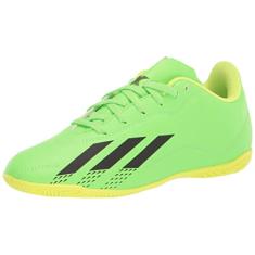 adidas Tênis de futebol unissex infantil X Speedportal.4, Verde solar/vermelho solar/amarelo solar, 10.5 Little Kid