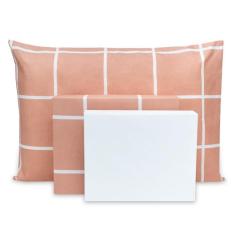 Lençol Solteirão 3 pçs Estampado Percal Flex 400 Fios Macio - BEM ME Q