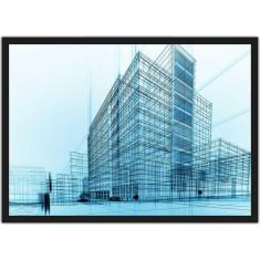 Quadro Decorativo Arquitetura Engenharia Civil Decorações Com Moldura 