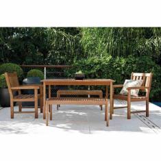 Banco Naipe sem encosto 106 cm em Madeira Mestra Móveis, Stain Jatobá