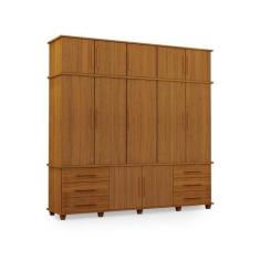 Guarda-Roupa com 5 Portas Berlim Carvalho New - CasaH