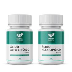 Kit 2 Ácido Alfa-lipóico 300mg 60 Cápsulas