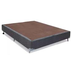 Cama Box Base Casal Orthotel Luxo Cinza (138x188x23) - Ortobom