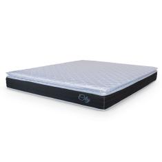 Colchão Casal Queen Molas Ensacadas City Pillow Top 158x198x23cm Hellen