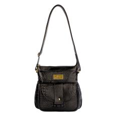 Bolsa tiracolo de couro croco Elis