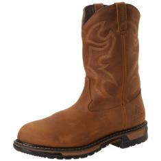 ROCKY Bota original Ride Branson Roper impermeável Western, Couro aztec Crazy Horse, 42
