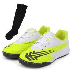 Kit Tênis Infantil Futsal CR Salão Chuteira Solado Costurado + Meião-Unissex