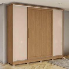 Guarda-roupa 4 Portas de Correr e 4 Gavetas com Pés - Kappesberg