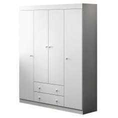 Guarda Roupa Infantil Lisa 100% MDF 11057 Branco Phoenix Baby