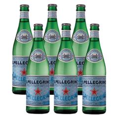 Água Mineral S. Pellegrino Gaseificada 505ml 06 Unidades