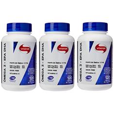 Kit 3x Omega 3 Vitafor 1000mg EPA/DHA 120 caps