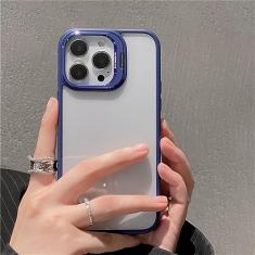 Capa transparente para suporte de câmera dobrável invisível para iPhone 14 14Pro 12 11 13 14 Pro Max Silicone Bumper Capa transparente, para iPhone 14,6