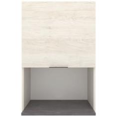 Armário Aéreo Bartira Cristal MDP 15mm com Nicho para Micro-ondas e 1 Porta - 60cm de largura