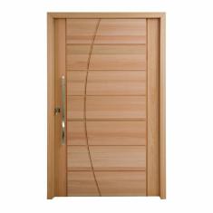 Porta Pivotante Maciça 214x109cm Eucalipto Pm93 Seleta Cruzeiro Portas Nude