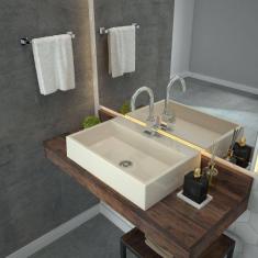 Kit Cuba RT55 com Torneira Luxo 1195 e Válvula Click 1 Polegada B Compace Bege