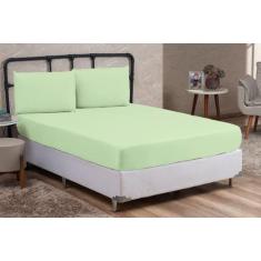 Kit Lençol Queen Size 100% Algodão Percal 200 Fios 3 peças - MF ENXOVA