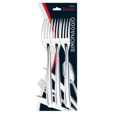 Conjunto Com 3 Garfos Inox 19Cm - Simonaggio