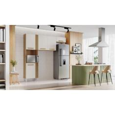 Cozinha Compacta Com 5 Portas Juma Cor Atacama Off White - Aramóveis