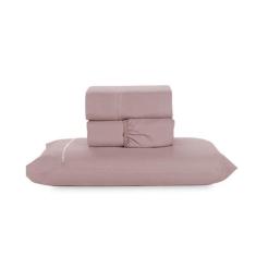 Jogo de Lençol Solteiro Micropercal Elegante 200 Fios Ponto Palito 3 P