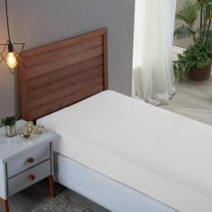 Lençol Cama Box Solteiro 01 Peça Hotel Pousada com Elástico 100% Algod