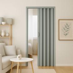 Porta Sanfonada Pvc 0,84x2,10  Multilit cinza
