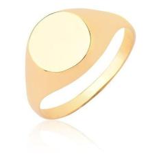 Anel De Ouro Largo Feminino 10k A507 - MAEHLER Arte Em Joias, 11, Dour