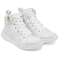 Tênis Feminino Cano Alto Fitness Botinha Sapato Confortável-Unissex