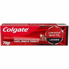Colgate Creme Dental Clareador Luminous White Lovers Manchas de Café 70g