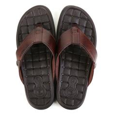 Chinelo Couro Pegada Básico Masculino-Masculino