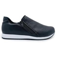Tênis Careflex Slip On com Ziper Super Leve Confortável-Feminino