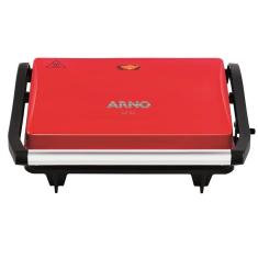 Grill Elétrico Arno Uno Compacto com Antiaderente e Luz Piloto 760W
