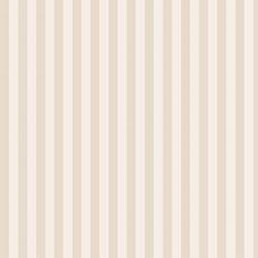 Papel De Parede Adesivo Lavável Listrado Bege E Branco 9m