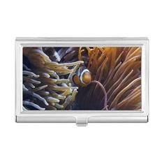 Capa para cartão de visita Ocean Anemone Fish Coral Science Nature