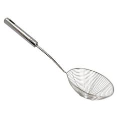 Escumadeira Peneira Para Fritura - Inox - 34X14cm - Catuai