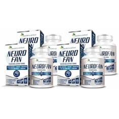 4x Neurofan Fosfatidilserina (Colina, Tirosina, Inositol, Taurina, Magnésio e Comp B) 60 Caps Flora Nativa