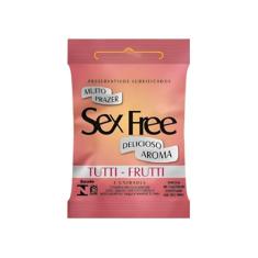Preservativo Lubrificado Tutti-Frutti Sex Free 12 pacotes x3un