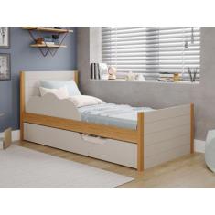 Cama Bibox Elza 98cm Cimol, NATURE/OFF WHITE