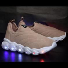 Tenis Infantil De Led Calce Facil Elastico Meninas Feminino + Relogio 