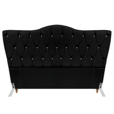 Cabeceira Cama Box de Casal Quarto Estofada Barcelona 140cm - Mance De
