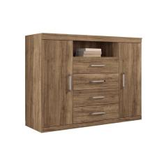 Cômoda de Quarto Master c/ 2 Portas 1 Nicho e 4 Gavetas Atacama - Santos Andirá