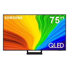 Smart TV 75" QLED 4K Samsung QN75Q70DAGXZD com Pontos Quânticos, Upscaling, Gaming Hub, Design AirSlim, Alexa built in e Painel até 120Hz