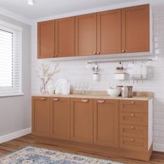 Cozinha Modulada 4 Peças 2 Aéreos 2 Balcões Arizona CabeCasa MadeiraOr