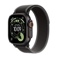 Apple Watch Ultra 3 GPS + Cellular - Caixa preta de titânio – 49 mm - Pulseira loop Trail preta/carvão – M/G