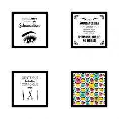 Kit De Quadros Decorativos Em Mdf Designer Sobrancelhas 05