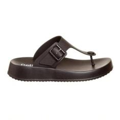 Chinelo Feminino Petite Jolie J-Lastic Preto  - PJ6486-Feminino